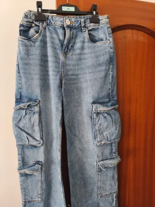 Pantalón cargo vaquero niña talla 158