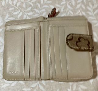 Monedero Tous color marrón y beige.