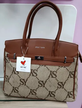 Borsa a spalla Sweet Years beige/marrone