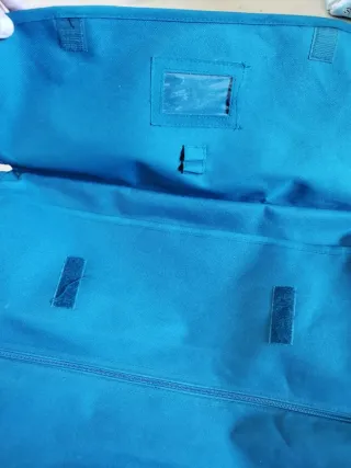 Borsone da viaggio blu petrolio