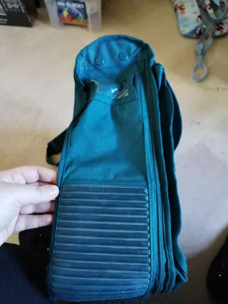 Borsone da viaggio blu petrolio