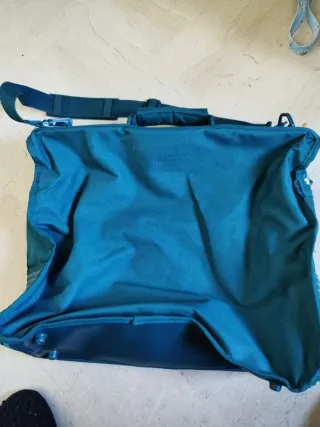 Borsone da viaggio blu petrolio