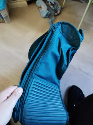 Borsone da viaggio blu petrolio