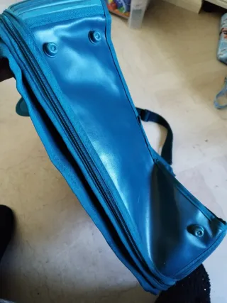 Borsone da viaggio blu petrolio