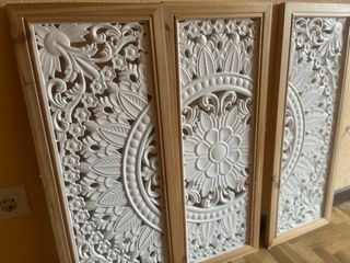 3 Cuadros Madera maciza Pino abeto cereno nuevo