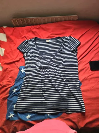 Camiseta premamá rayas