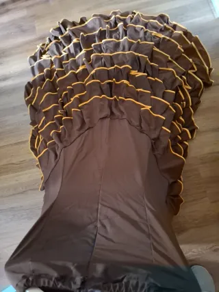 Bata de cola flamenca