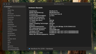 MacBook Pro 15,4 i9 32GB 1TB Plata