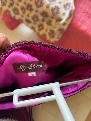 Traje Torrentí Llorca Talla 14 Morado.