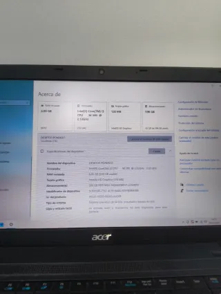 Portátil Acer Intel Core i3 – Ideal para ofimática