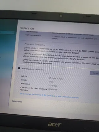 Portátil Acer Intel Core i3 – Ideal para ofimática