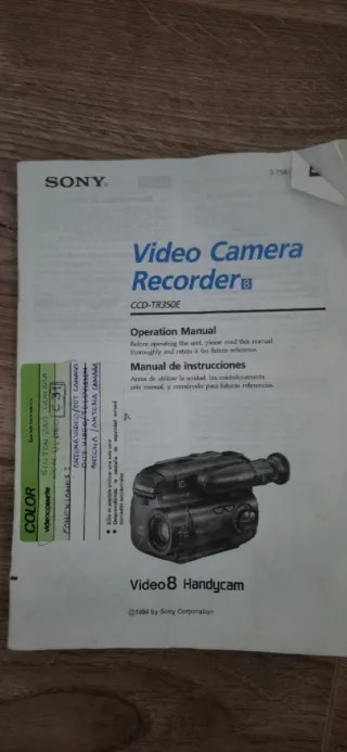 Camara SONY Handycam TR350E Hi8/Video8