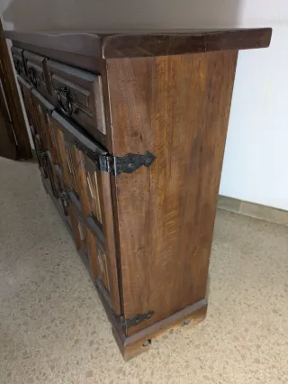 Mueble recibidor madera