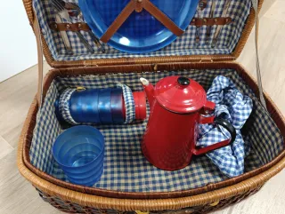 Cesta Picnic Vintage de Mimbre