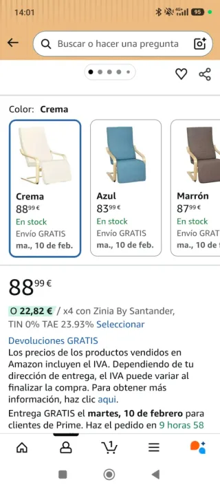 Sillón o Butaca reclinable con reposapiés ¡¡NUEVA!