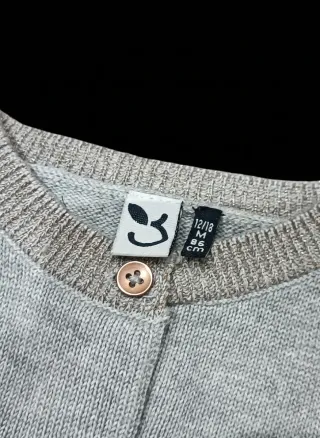 Conjunto 3 peças: Vestido, Casaco malha e Casaco