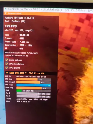 RTX 3080 TI EVGA IN PERFETTO STATO