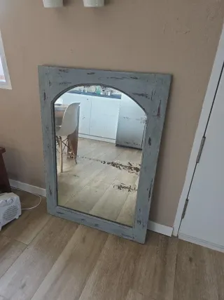 Espejo antiguo madera maciza