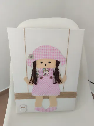 Cuadro Infantil Muñeca Niña