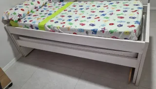 Cama nido doble de 90+90 con 3 cajones
