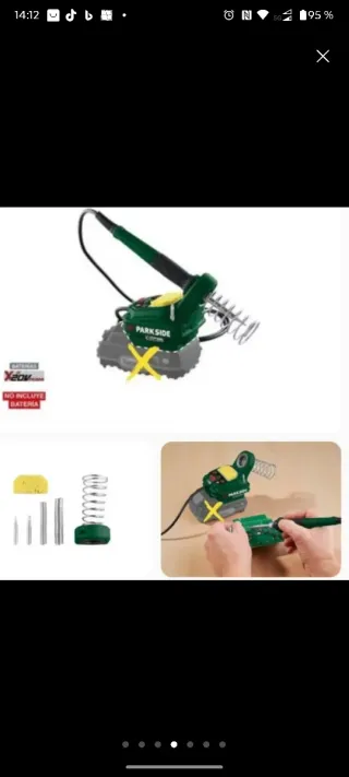 Soldador Parkside X20V Team