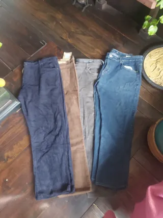 Pantalones vaqueros y de pana