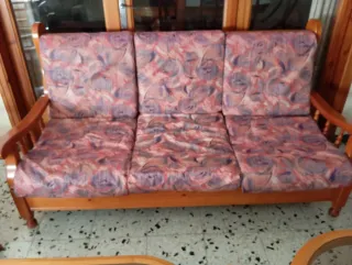 Conjunto Sofá y Mesas Centro