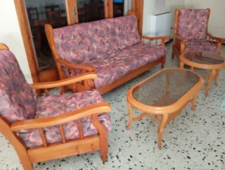 Conjunto Sofá y Mesas Centro