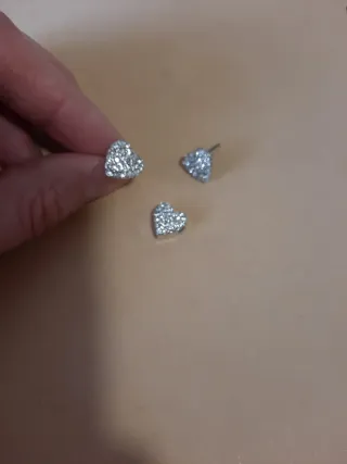 Conjunto pendientes y colgante corazón