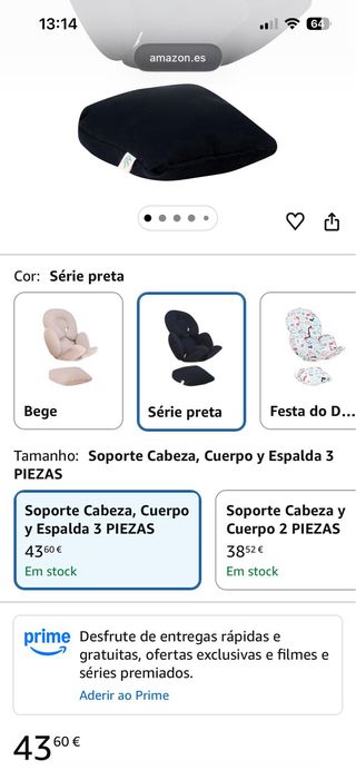 Redutor para cadeira auto preto