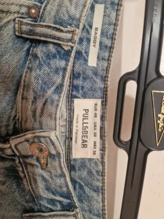 Pull&Bear Vaqueros Cortos Azules