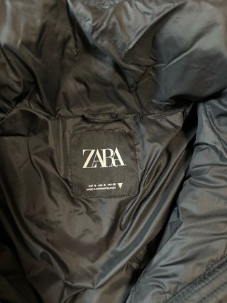Abrigo acolchado Zara negro