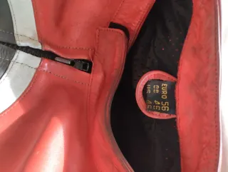 Traje de moto cuero 3 piezas