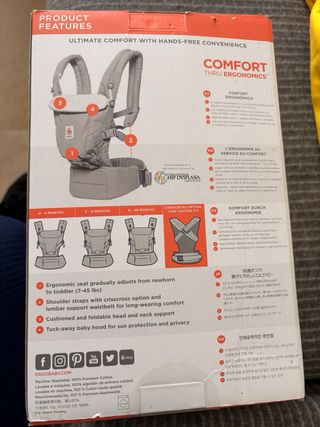 Mochila Porta Bebé Ergobaby Confort Gris