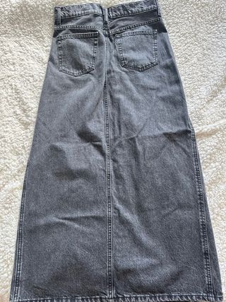 Falda larga vaquera Pull&Bear botones