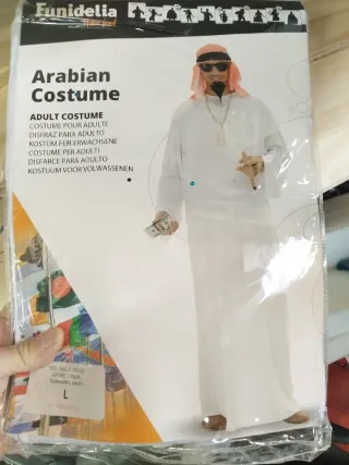 Disfraz Mil y Una Noches Azul y Dorado