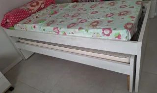 Cama nido doble de 90cm + 90cm y 3 cajones