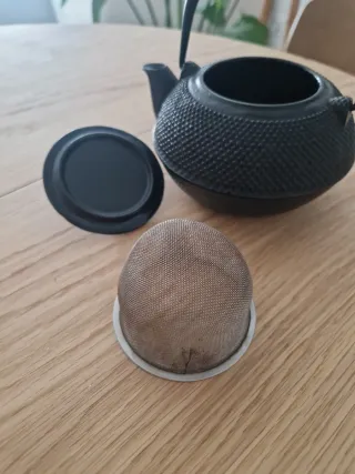 Tetera de hierro fundido auténtica china