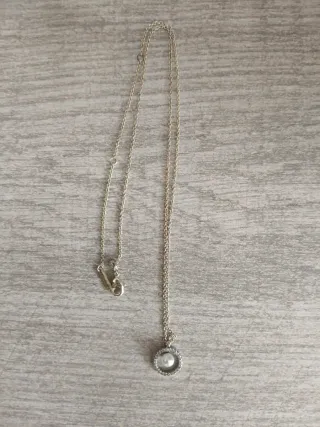 Collar Pandora Plata Perla Blanca