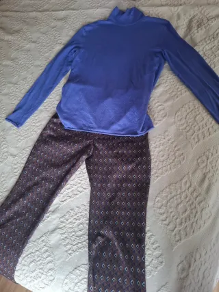 Conjunto Zara Pantalón y Jersey Cuello Cisne Talla