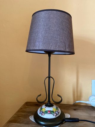 Lampada da tavolo vintage in ceramica