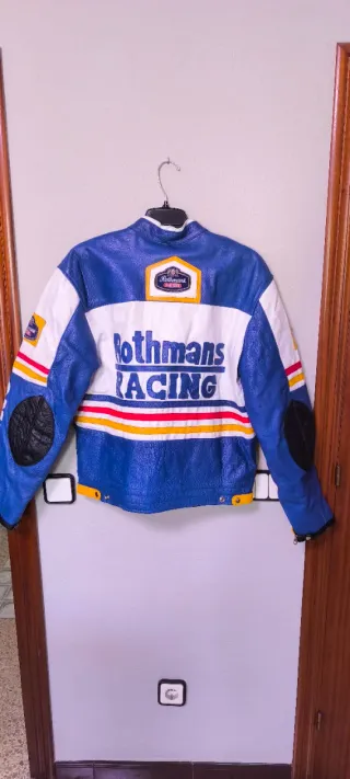 Chaqueta Cuero Vintage Rothmans Racing Talla XL