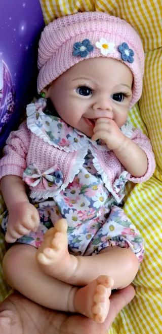 Bebé Reborn Silicona Completa 33cm