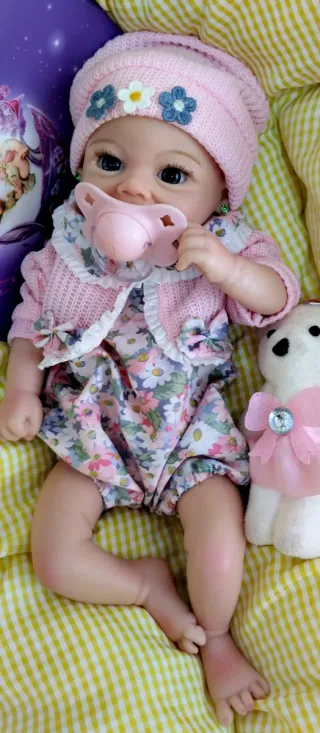 Bebé Reborn Silicona Completa 33cm