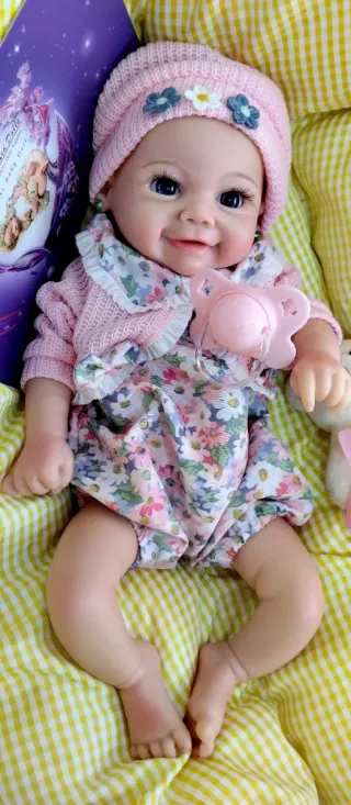 Bebé Reborn Silicona Completa 33cm