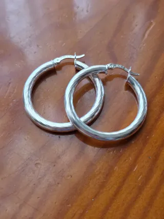 Aros de Plata Auténtica