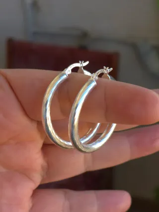 Aros de Plata 925 Auténtica- Colombia 🇨🇴- Nuevos