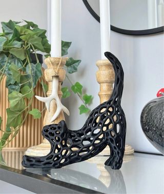 Decorazione moderna gatto nero