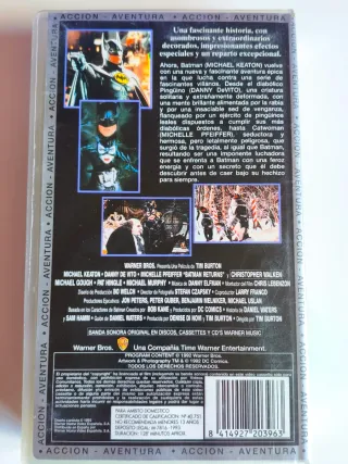 Antico Nastro VHS Batman Ritorno...Video