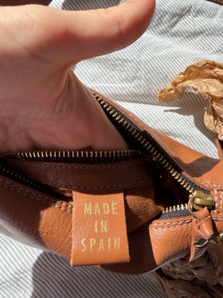 Bolso marrón MERCULES con tachuelas